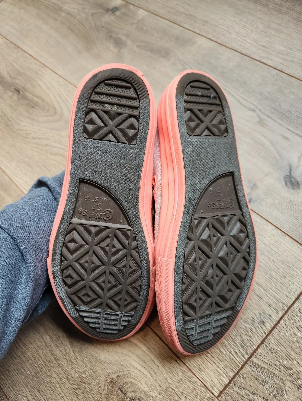 Size 3 Girls Neon Converse Sneakers